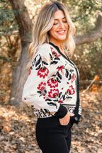 Selene Print Front Knit Cardigan