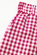 Laura Plaid Casual Loose Trousers