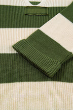 Violet Stripe Colorblock Notched PLUS Sweater