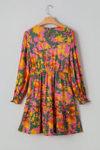 Anna Smocked Ruffled Mini Dress