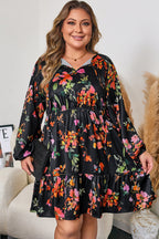 Pearl Long Sleeve Mini PLUS Dress