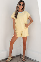 Sunny Trim Casual Short Set