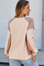 Lavender Low Raglan Sleeve Sweatshirt