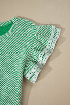 Elisabeth Ruffled Short Sleeve Blouse
