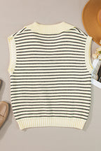 Wynter Stripe Turn Down Sweater