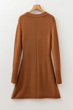 Madeline Ribbed Mini Sweater Dress
