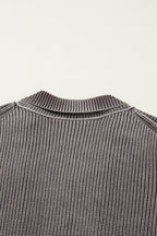 Sunny Patchwork Knit Open Sweater