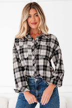 Leona Plaid Print Chest Shirt