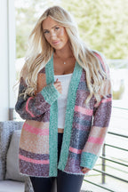 Elsa Slit Open Front Cardigan