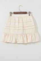 Chana Elastic Waist Mini Skirt