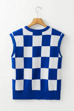Dulce Dark Cherckerboard Sweater