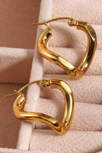 Zyla Spiral Stainless Steel Earrings