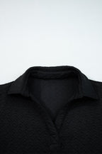 Keziah Patchwork Polo Collar Pullover
