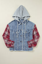 Olivia Hooded Raw Hem Jacket