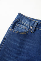 Samantha Western Stitch Patched Pocket Bootcut Jeans