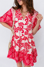 Ariel Loose Flower Mini Dress