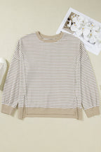Vanessa Knit Ribbed Trim Long Sleeve PLUS Top