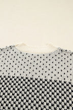 Kinley Pattern Lantern Sleeve Sweater