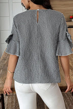 Carolina Ruffled Half Sleeve Blouse