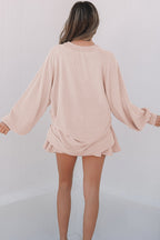 Scarlett Corded Lantern Sleeve Top