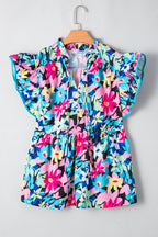 Dani Sleeve Tied Notched PLUS Blouse