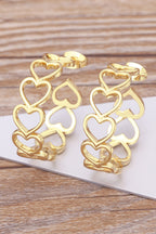 Lavender Link Hoop Stud Earrings