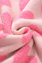 Cali Heart Jacquard Knit Sweater