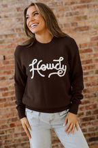 Wrenlee Embroidered Graphic Western Sweater