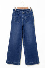 Victoria Wide Leg Pocketed High Waist Jeans