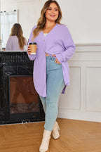 Rosie Waffle Knit Front PLUS Cardigan