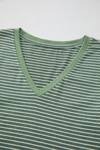 Capri Stripe Stretchy Long Sleeve Top