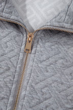Saige Half Zipper Collared Sweatshirt