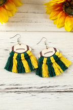 Lottie Braided Tasseled Drop Earrings