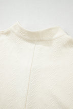 Alivia Half Zip Textured PLUS Top