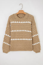 Avery Puff Sleeve Baggy Sweater