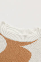 Abigail Pattern Drop Shoulder Sweater