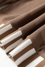 Tilly Striped Patchwork Drawstring Hoodie