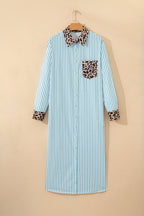 Savannah Contrast Patchwork Long Shirt