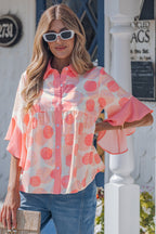 Angelica Short Sleeve Babydoll Shirt