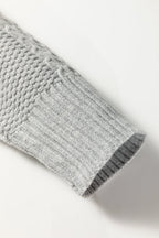 Sofia Ribbed Trim Loose Sweater