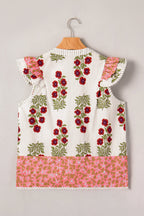 Zora Trim Flutter Cotton Blouse