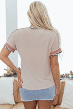 Harper Corded Knit T Shirt