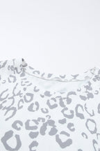 Jemma Leopard Print Crew Neck Tank Top