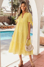 Skyla Sleeve Tiered Midi Dress
