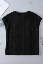 Abby Color Wavy Textured PLUS Tee