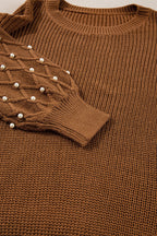 Evelyn Beaded Drop Shoulder Sweater