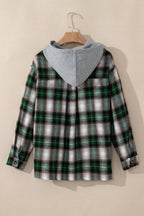 Ava Print Chest Hooded Shacket