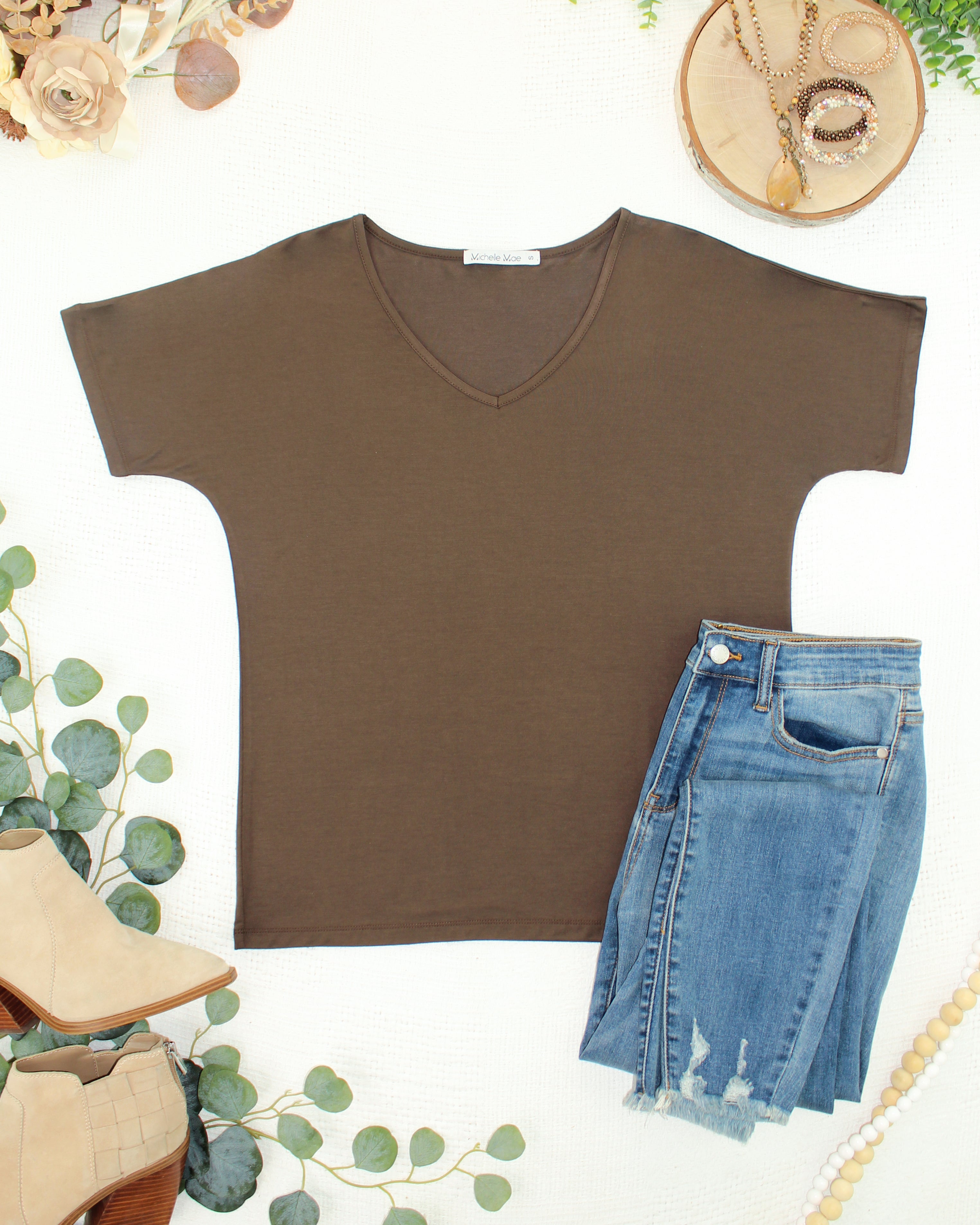 IN STOCK Chloe Cozy Top - Brown