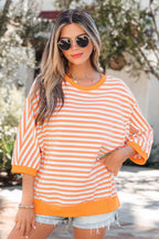 Dulce Seam Patchwork Pullover Top
