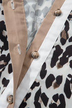 Kayleigh Print Contrast Trim Long Sleeve PLUS Top